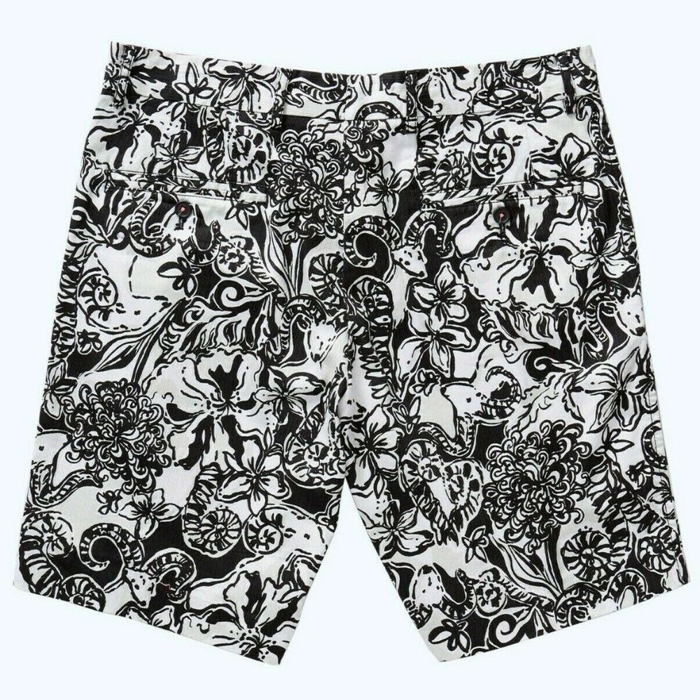 Lilly Pulitzer Men's Size 32 Beaumont Chino Golf Shorts Country Club Preppy NWT - Picture 2 of 6